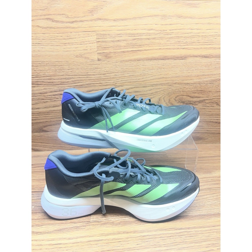 Size 10.5 - adidas Adizero Boston 13 'Black Lime Burst' JQ1670 (Brand New) - Picture 2 of 7